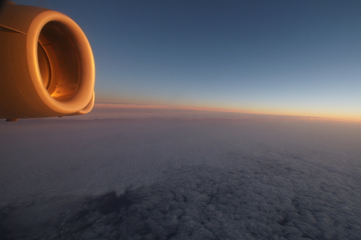 Almost at Antarctica, cloud prevented us seeing the ice. (click to enlarge)