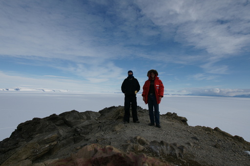 Michael (almost undetectable, in ninja mode) and Luke on top of Observation Hill. (click to enlarge)