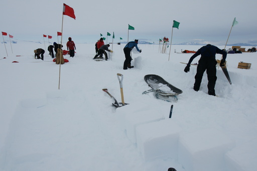 Ice quarrying and wall making. (click to enlarge)
