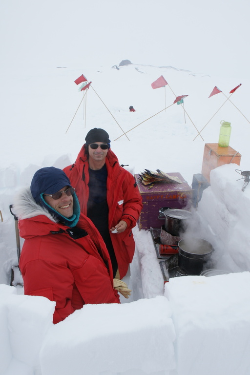 Craig and I cooking up a storm. (click to enlarge)