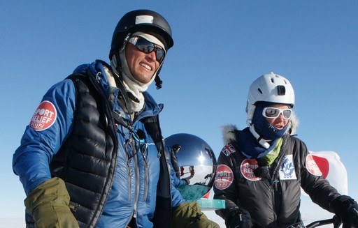 A close-up of Niklas and Helen at the Ceremonial Pole. (click to enlarge)